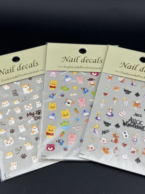 Art Stickers Mixed Cute Jelly Rabbit Bear Flower